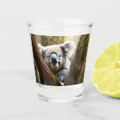 Happy Australian Koala Beer in Tree, heet glas (Voorkant)