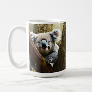 Happy Australian Koala Beer in Tree, koffie-Mok Koffiemok