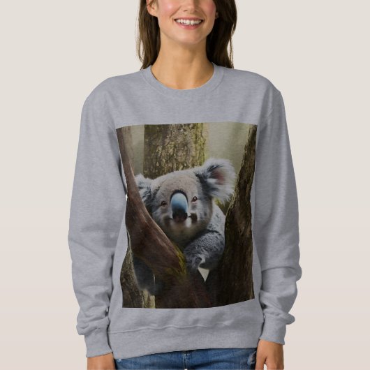 Happy Australian Koala Beer in Tree, Sweatshirt (Voorkant)