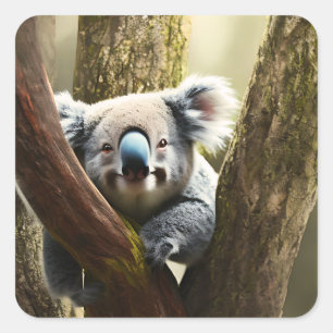 Happy Australian Koala in Boom, Stickers