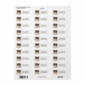 Happy Australian Shepherd retouradreslabel Etiket (Full Sheet)