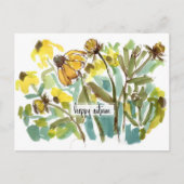 Happy Autumn Black Eye Susan Wildflowers Briefkaart (Voorkant)