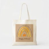 Happy Autumn Boho Rainbow Shopping Canvas tas (Voorkant)