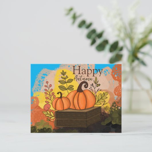 Happy Autumn Briefkaart (Staand voorkant)