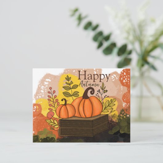 Happy Autumn Briefkaart (Staand voorkant)