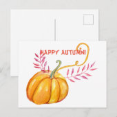 Happy Autumn Briefkaart (Voorkant / Achterkant)