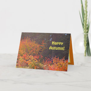 Happy Autumn Card,  Herfst Trees Greeting Kaart