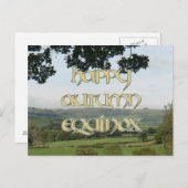 Happy Autumn Equinox Briefkaart (Voorkant / Achterkant)