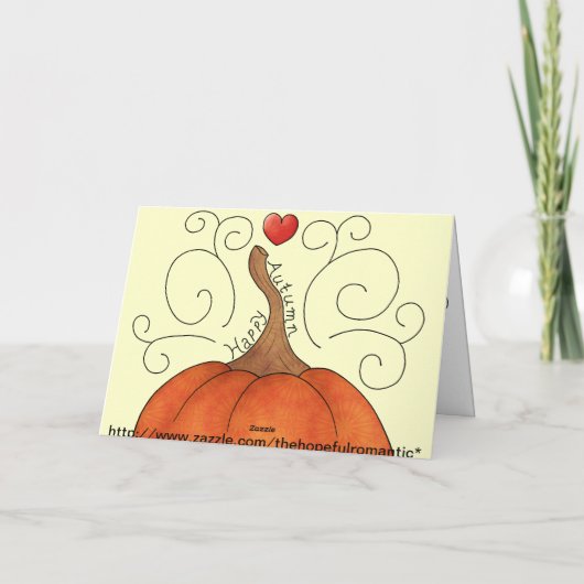 Happy Autumn Feestdagen Kaart (Achterkant)