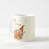 Happy Autumn Gnome Minimalist Party Koffiemok (Voorkant links)