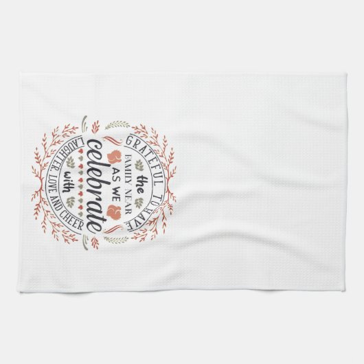  Happy Autumn Herfst Grateful Theedoek (Horizontaal)