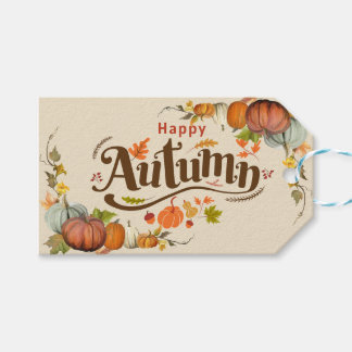Happy Autumn Herfst Thanksgiving Cadeaulabel