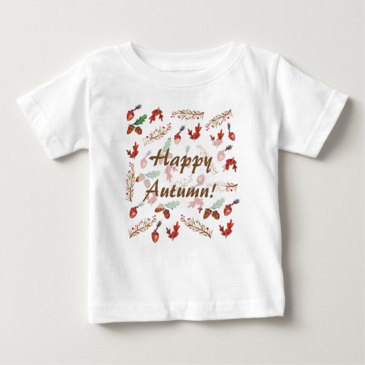 Happy Autumn Jersey T-Shirt (Voorkant)