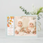 Happy Autumn Photo Aankondiging van de geboorte (Staand voorkant)