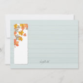 Happy Autumn Photo Aankondiging van de geboorte (Achterkant)