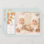 Happy Autumn Photo Aankondiging van de geboorte (Voorkant / Achterkant)