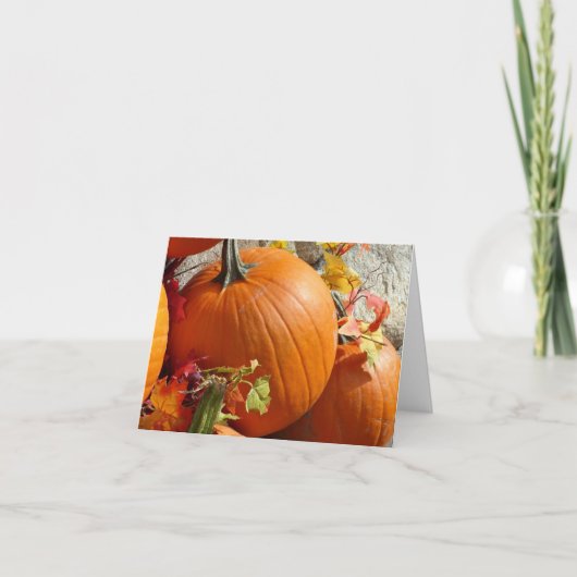 Happy Autumn Pumpkins Kaart (Voorkant)