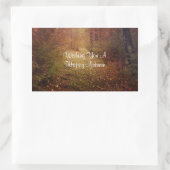 Happy Autumn Rechthoekige Sticker (Tas)