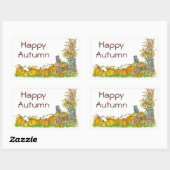 Happy Autumn Stickers Pompoen Patch Crow (Vel)
