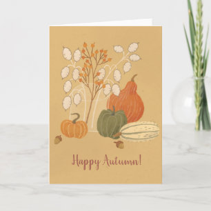 Happy Autumn Wenskaart Bedankkaart
