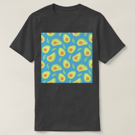 Happy Avocado Pattern 5 T-shirt (Design voorkant)