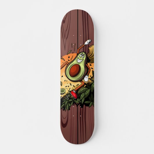 Happy Avocado Persoonlijk Skateboard (Voorkant)