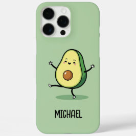 Happy Avocado Schattige vet overzicht iPhone 16 Pro Max Hoesje