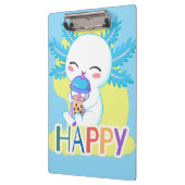 Happy Axolotl with Boba Tea – Cute Kawaii Bubble T Klembord (Links)