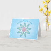 Happy Ayyam-i-Ha Wenskaart Kaart (Gele Bloem)