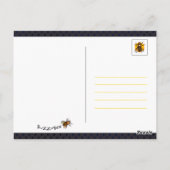 Happy B-dag Honingbijen oranje gele verjaardag Briefkaart (Achterkant)