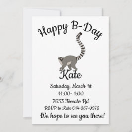 Happy-B dag ring staartlemur Kaart