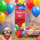  Happy "B Day" Balloon Skateboard