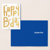 Happy B-day folie Verjaardag Kaart (Display)