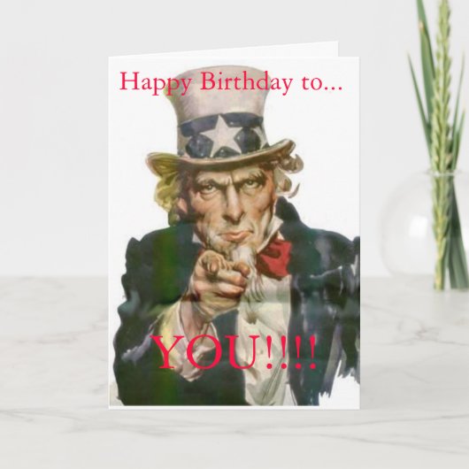 Happy B-Day Kaart (Voorkant)