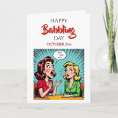 Happy Babbling Day | October 21st Kaart (Voorkant)