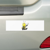 Happy Baby bee Drink melk Bumpersticker (Op auto)