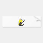 Happy Baby bee Drink melk Bumpersticker (Voorkant)