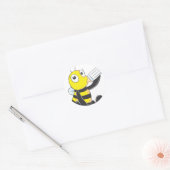Happy Baby Bee Drink melk Ronde Sticker (Envelop)