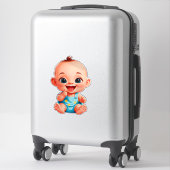 Happy Baby Cartoon Sticker (Koffer)