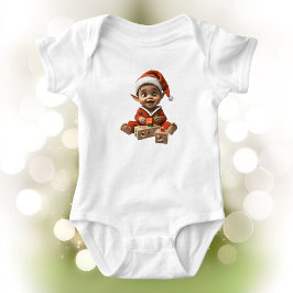 Happy Baby Christmas Elf Baby Bodysuit