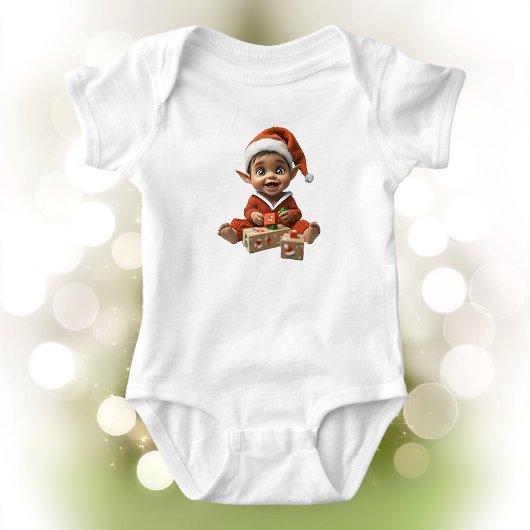 Happy Baby Christmas Elf Baby Bodysuit