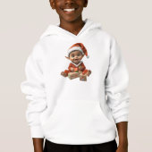 Happy Baby Christmas Elf Boy's Hoodie (Voorkant)