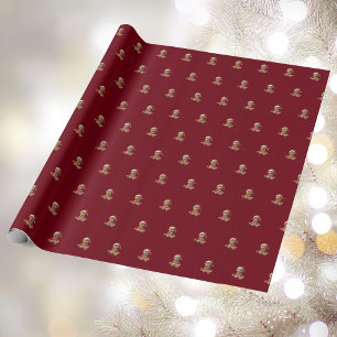 Happy Baby Christmas Elf Wrapping Paper Cadeaupapier