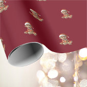 Happy Baby Christmas Elf Wrapping Paper Cadeaupapier
