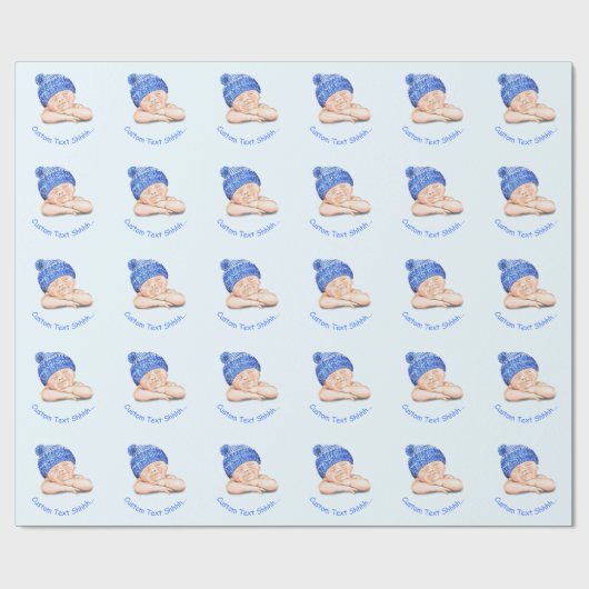 Happy Baby Custom Tekst Grappig Verpakking Papier  (Vlak)