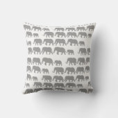 Happy Baby Elephant en olifant Patroon Kussen (Achterkant)
