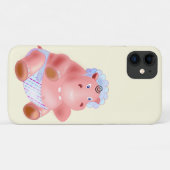 Happy Baby Hippo iPhone Case - (Achterkant (horizontaal))