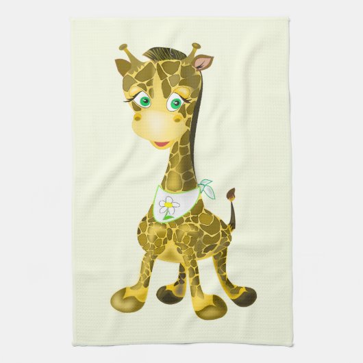 Happy Baby keukenhanddoek - Aangepaste kleuren (Verticaal)