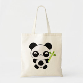Happy Baby Panda Canvas tas