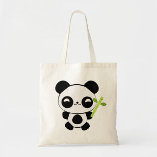 Happy Baby Panda Canvas tas